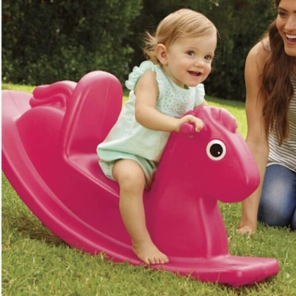 buy pink toy rocking horse for baby